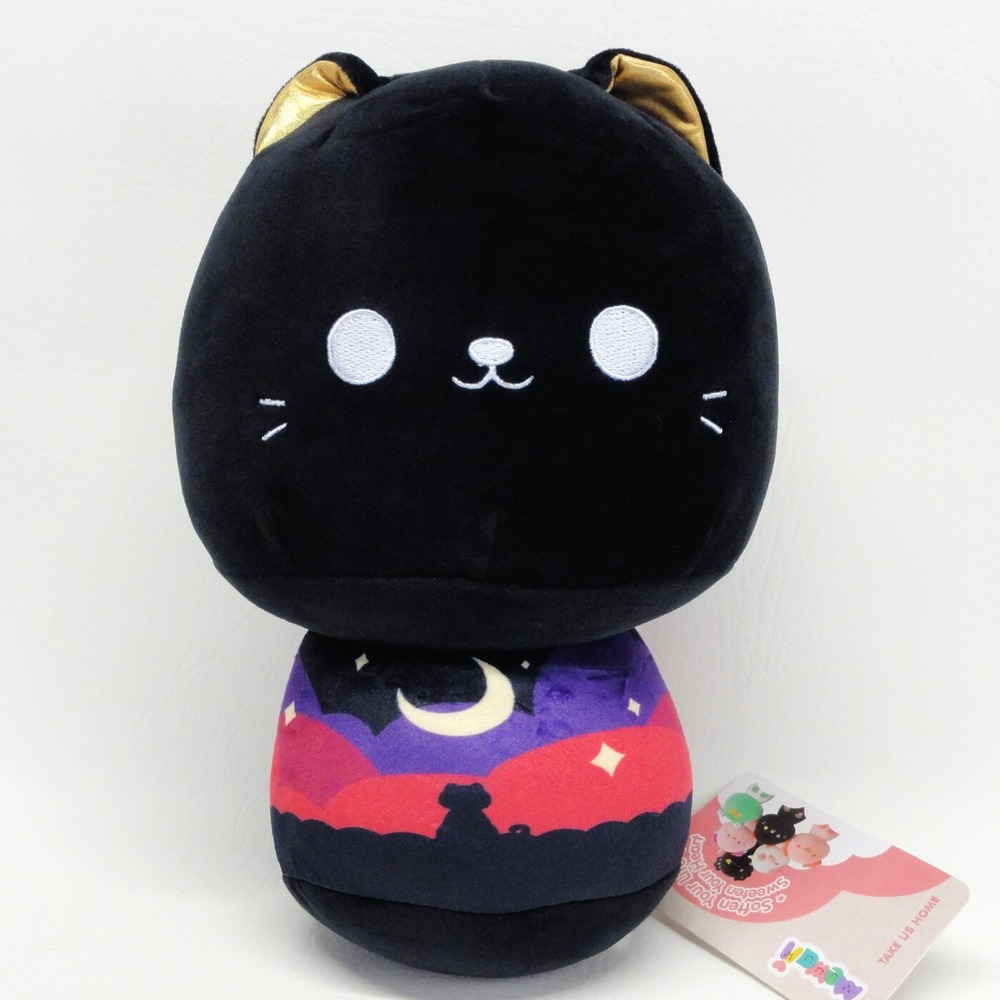 Mewaii Mushroom Family Evening Star Kitten Kawaii Plush Black Cat Squish Toy New